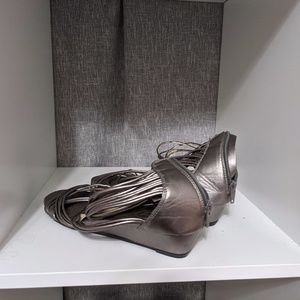 Silver Low Heels